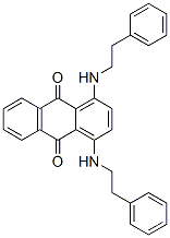 1,4-bis[(2-phenylethyl)amino]anthraquinone Structure