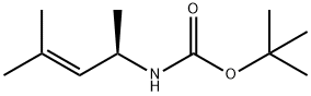 Carbamic acid, (1,3-dimethyl-2-butenyl)-, 1,1-dimethylethyl ester, (R)- (9CI) Structure