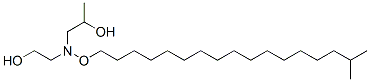 HYDROXYETHYL ISOSTEARYLOXY ISOPROPANOLAMINE Structure