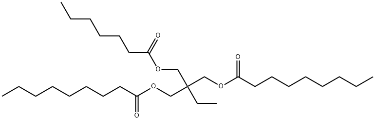 庚酸与壬酸和三羟甲基丙烷的酯化物 结构式