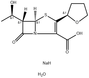 法罗培南钠 2.5水合物,158365-51-6,结构式