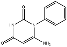 6-AMINO-1-PHENYL-1H-PYRIMIDINE-2,4-DIONE 结构式