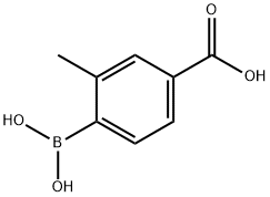 (2-METHYL-4-CARBOXYPHENYL)BORONIC ACID Structure