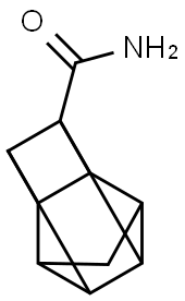 Pentacyclo[4.3.0.02,5.03,8.04,7]nonane-4-carboxamide (8CI) 化学構造式