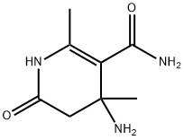 4-amino-1,4,5,6-tetrahydro-2,4-dimethyl-6-oxonicotinamide 结构式