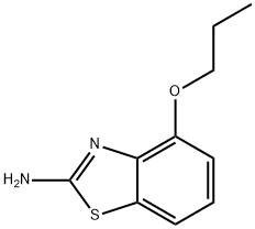 Benzothiazole, 2-amino-4-propoxy- (8CI) 化学構造式