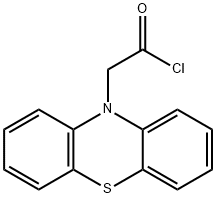 PHENOTHIAZINE-10-ACETYL CHLORIDE 化学構造式