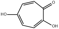 2,5-ジヒドロキシ-2,4,6-シクロヘプタ-トリエン-1-オン 化学構造式