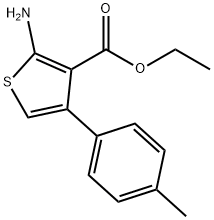 2-氨基-4-(对甲苯基)噻吩-3-羧酸乙酯,15854-08-7,结构式