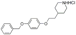 4-{2-[4-(Benzyloxy)phenoxy]ethyl}piperidinehydrochloride Structure