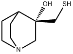 (S)-3-羟基-3-巯基甲基奎宁环, 158568-64-0, 结构式