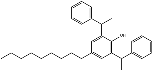 2,6-ビス(α-メチルベンジル)-4-ノニルフェノール 化学構造式