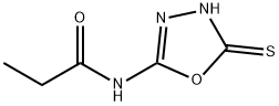 Propanamide,  N-(4,5-dihydro-5-thioxo-1,3,4-oxadiazol-2-yl)-|