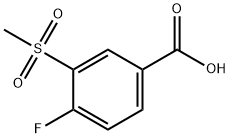 3-甲砜基-4-氟苯甲酸,158608-00-5,结构式