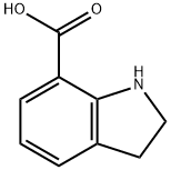 1H-INDOLE-7-CARBOXYLIC ACID,2,3-DIHYDRO- 化学構造式