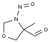 4-Oxazolidinecarboxaldehyde, 4-methyl-3-nitroso- (9CI) 化学構造式