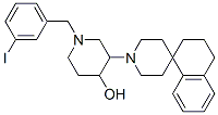 1'-(1-(3-iodobenzyl)--4-hydroxypiperidin-3-yl)-3,4-dihydrospiro(naphthalene-1(2H),4'-piperidine) 化学構造式