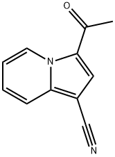 3-Acetyl-1-indolizinecarbonitrile Struktur