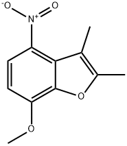 7-甲氧基-2,3-二甲基-4-硝基苯并呋喃, 15868-62-9, 结构式