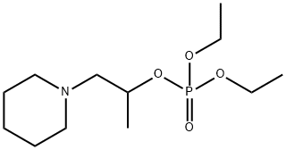Phosphoric acid 1-methyl-2-piperidinoethyldiethyl ester Struktur