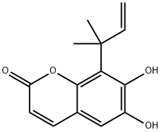 8-(1,1-Dimethyl-2-propenyl)-6,7-dihydroxy-2H-1-benzopyran-2-one|