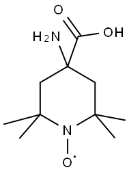 2,2,6,6‐テトラメチルピペリジン‐1‐オキシル‐4‐アミノ‐4‐カルボン酸 化学構造式