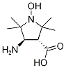 rac trans-3-Amino-1-oxyl-2,2,5,5-tetramethylpyrrolidine-4-carboxylic Acid 结构式