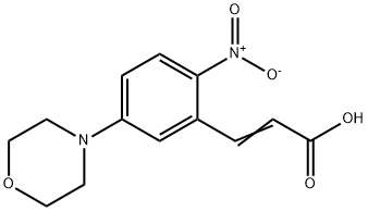 (E)-3-(5-Morpholin-4-yl-2-nitro-phenyl)-acrylic acid Structure