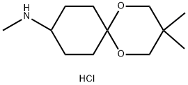 4-(甲基氨基)环己酮 2,2-二甲基三亚甲基缩酮盐酸盐, 158747-10-5, 结构式