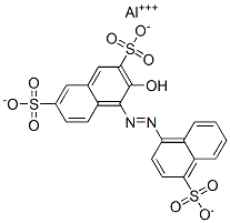 [3-hydroxy-4-[(4-sulpho-1-naphthyl)azo]naphthalene-2,7-disulphonato(3-)]aluminium 结构式