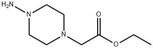 1-Piperazineaceticacid,4-amino-,ethylester(9CI) Structure