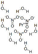 硝酸镨(III)六水合物, 15878-77-0, 结构式