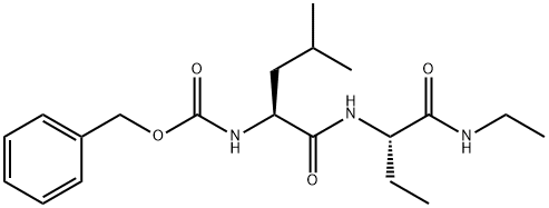 Z-L-Leu-L-Abu-NHEt 化学構造式