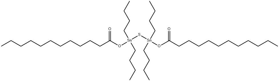 1,1,3,3-tetrabutyl-1,3-bis[(1-oxododecyl)oxy]distannathiane Structure