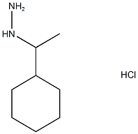 (1-cyclohexylethyl)hydrazine hydrochloride Structure