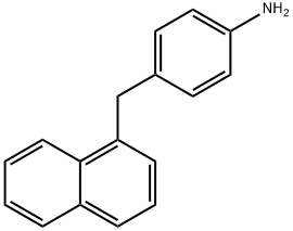 BENZENAMINE, 4-(1-NAPHTHALENYLMETHYL)- Structure