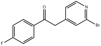 2-(2-bromopyridin-4-yl)-1-(4-fluorophenyl)ethanone|