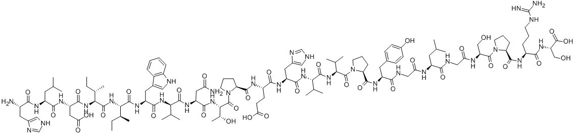 (D-VAL22)-BIG ENDOTHELIN-1 FRAGMENT (16-38) (HUMAN) Struktur