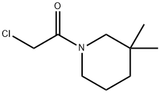 Piperidine, 1-(chloroacetyl)-3,3-dimethyl- (9CI),158890-25-6,结构式