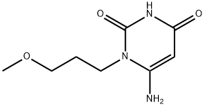 2,4(1H,3H)-PYRIMIDINEDIONE, 6-AMINO-1-(3-METHOXYPROPYL)-,158893-39-1,结构式