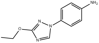 Benzenamine, 4-(3-ethoxy-1H-1,2,4-triazol-1-yl)- (9CI) Struktur