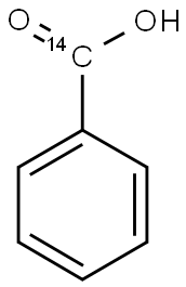BENZOIC ACID-CARBOXY-14C 化学構造式