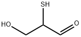 2-メルカプト-3-ヒドロキシプロパナール 化学構造式