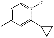 Pyridine, 2-cyclopropyl-4-methyl-, 1-oxide (9CI) Structure