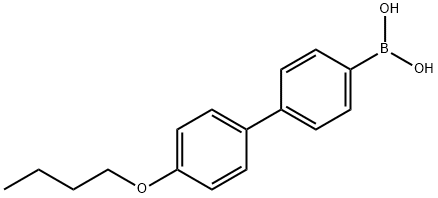 4'-N-丁氧基联苯-4-硼酸,158937-24-7,结构式