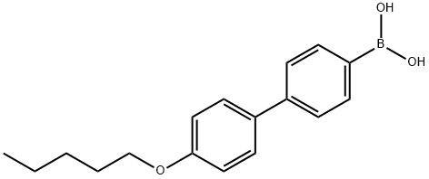 4-戊氧基联苯硼酸, 158937-25-8, 结构式