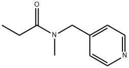 Propanamide,  N-methyl-N-(4-pyridinylmethyl)- Structure