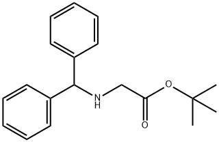 ベンズヒドリルアミノ酢酸TERT-ブチルチルエステル 化学構造式