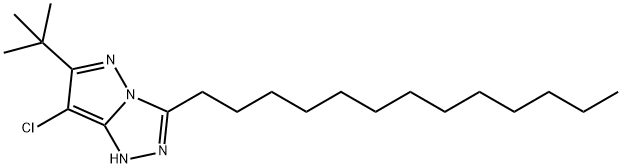 6-tert.-Butyl-7-chlor-3-tridecyl-1-H-pyrazol[5,1-c]-[1,2,4-triazol,159038-16-1,结构式