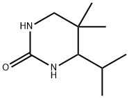 3,4,5,6-テトラヒドロ-5,5-ジメチル-4-(1-メチルエチル)-2(1H)-ピリミジノン 化学構造式